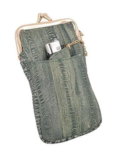 EW342/Waterproof Genuine Eel Skin Cigarette Case and Lighter Holder