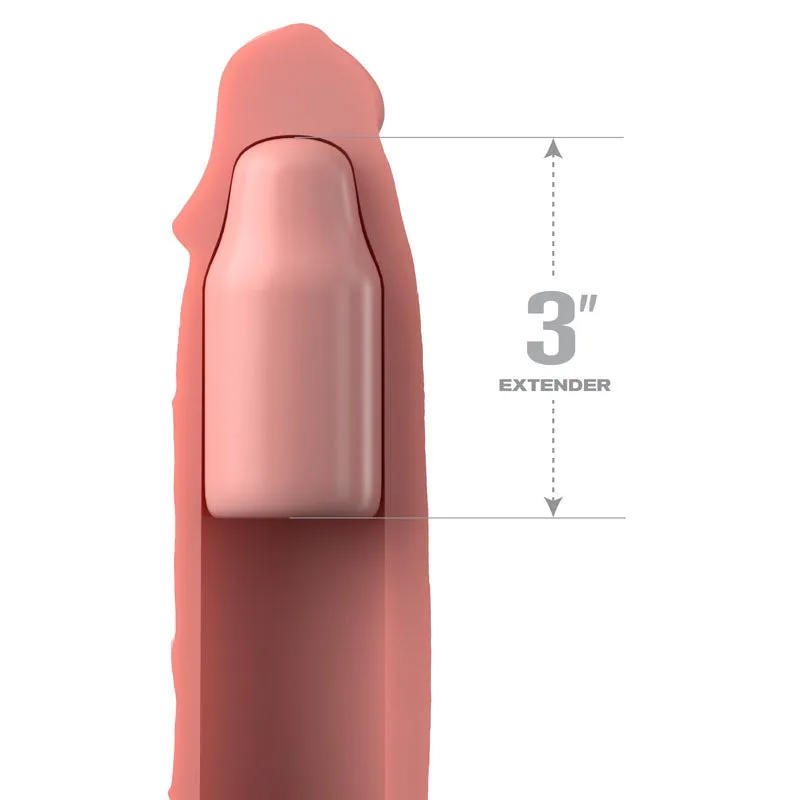 Fantasy X-Tensions Elite 3'' Silicone Extension - Flesh-(pd4153-21)