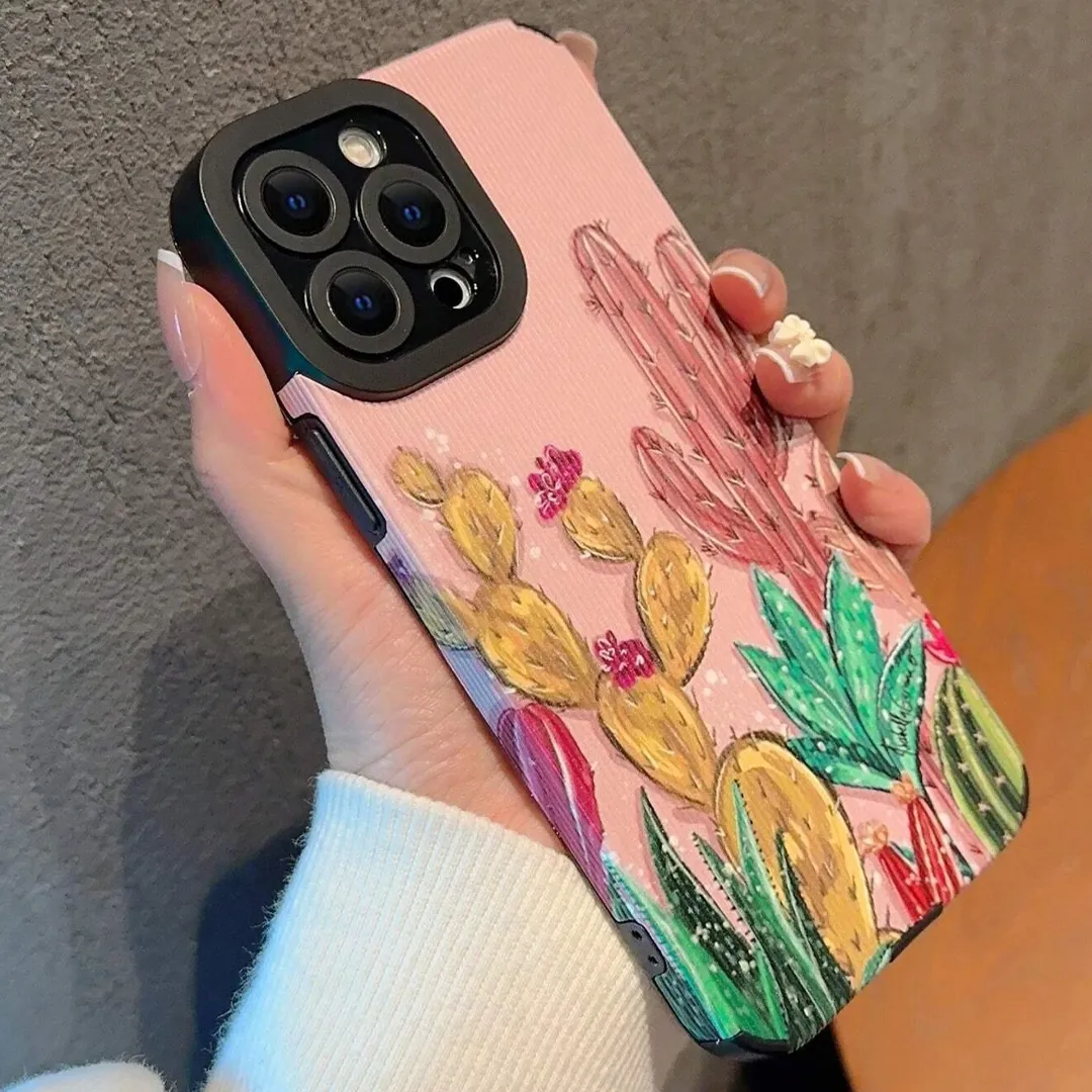 Fashion Cactus Pattern Case