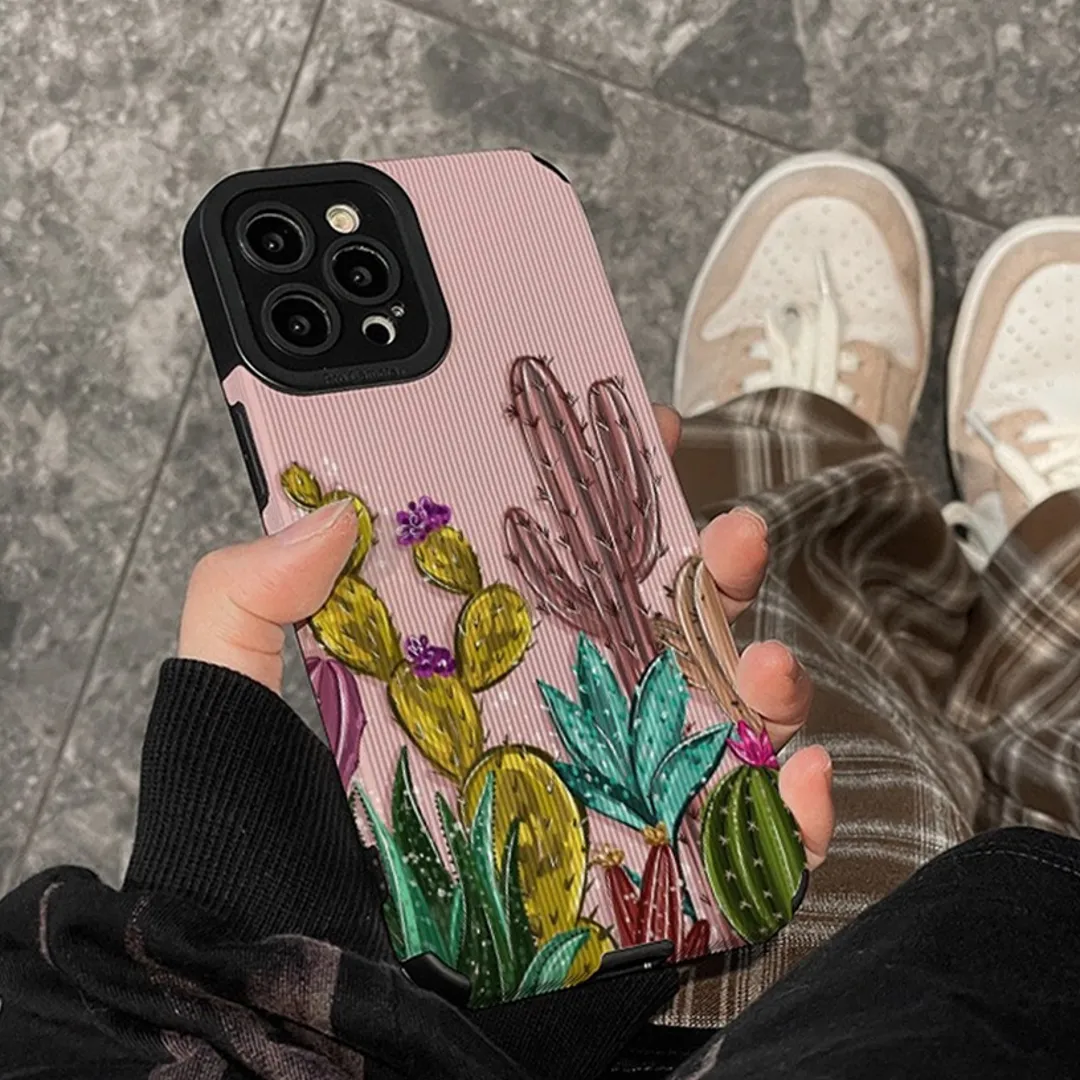 Fashion Cactus Pattern Case