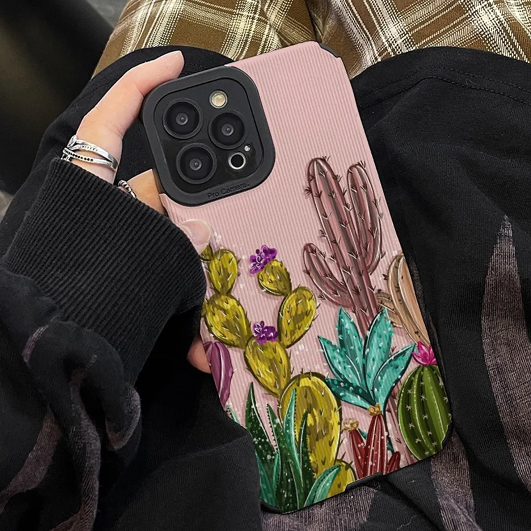 Fashion Cactus Pattern Case