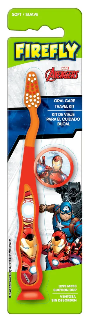 FIREFLY Single Travel Kit Avengers Suction Cup Toothbrush