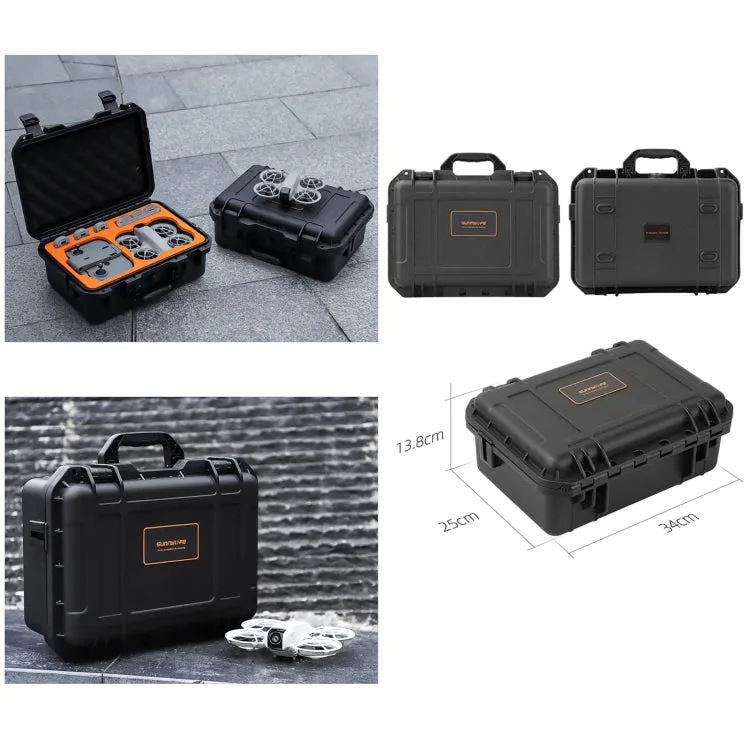 For DJI Neo Sunnylife Safety Carrying Case Waterproof Shock-proof Hard Travel Case (Black)