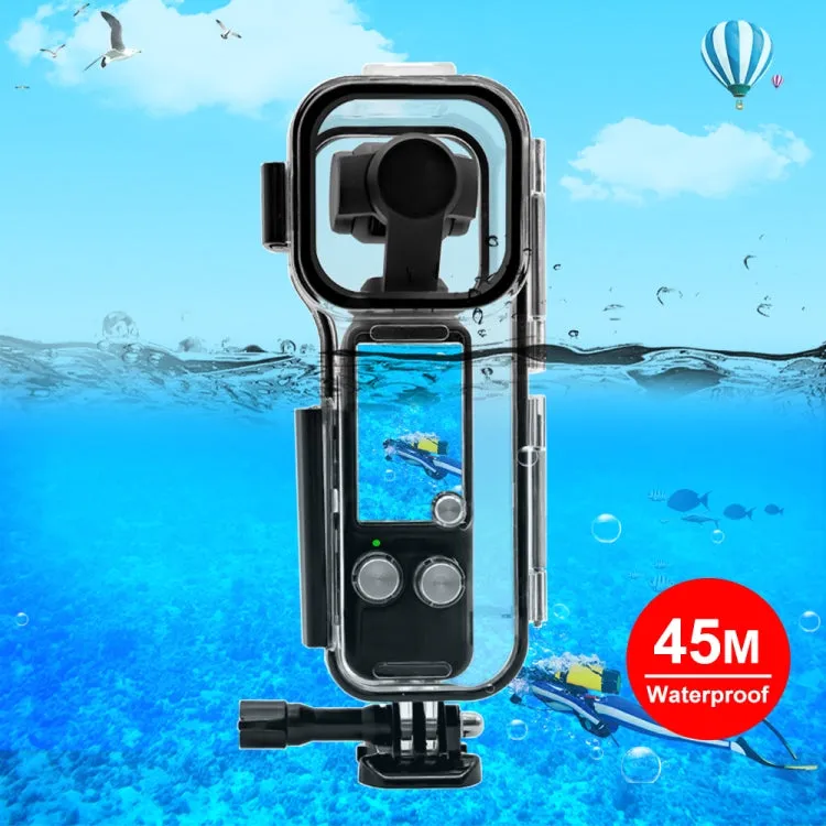 For DJI Osmo Pocket 3 PULUZ 45m Underwater Waterproof Housing Diving Case (Transparent)