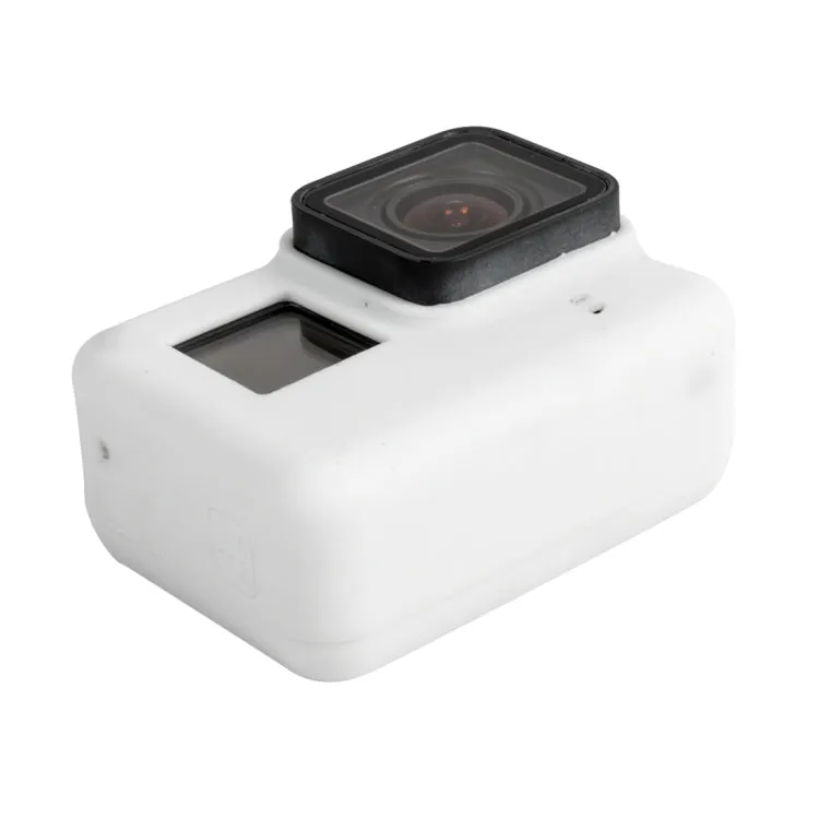 For GoPro HERO5 Silicone Housing Protective Case Cover Shell(White)