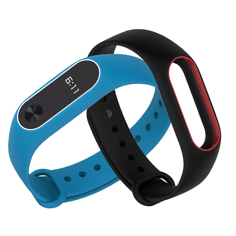 For Xiaomi Mi Band 2 Strap For Mi Band 2 Silicone Bracelet Replacement Wristband Smart Band Accessories Colorful wrist Strap