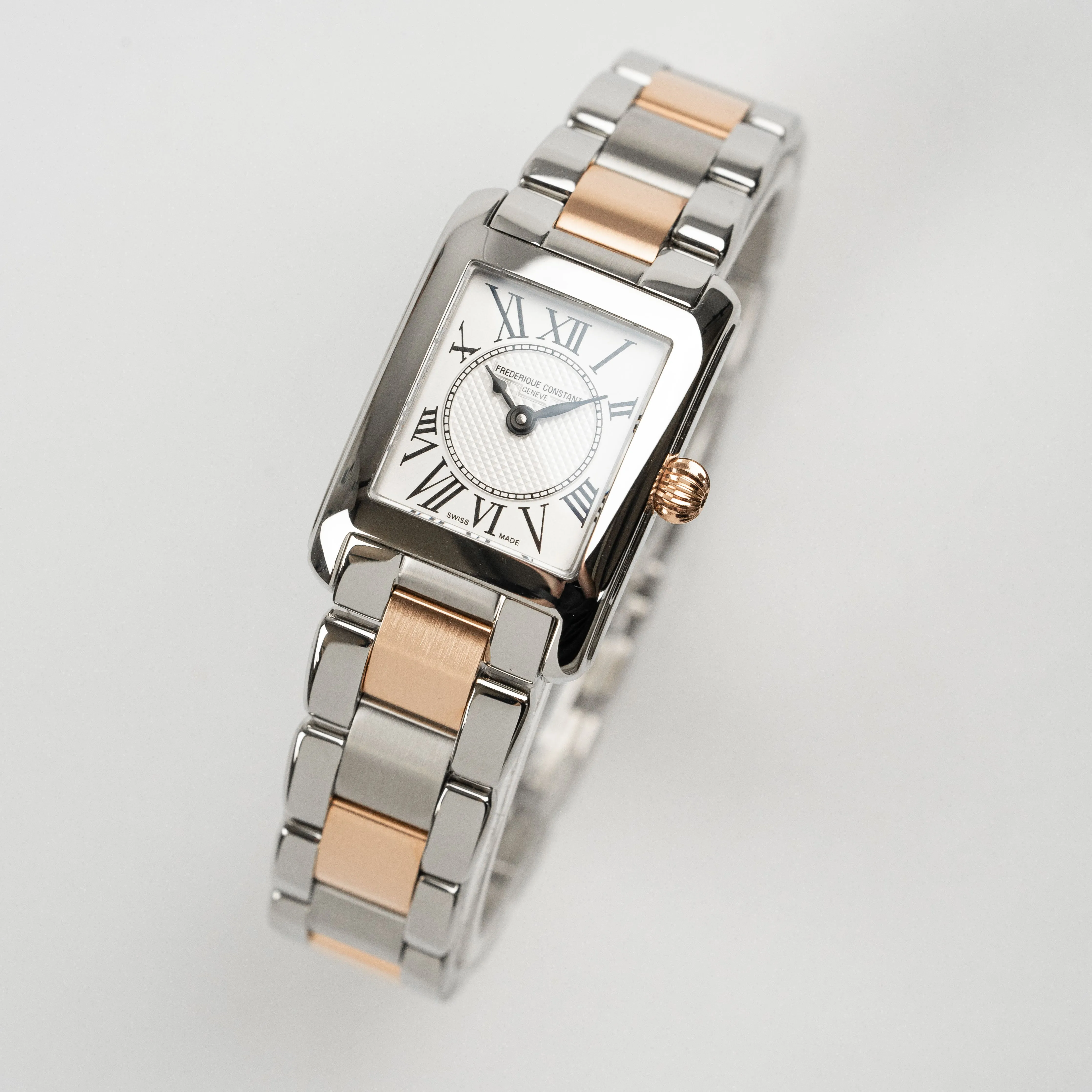 Frederique Constant Ladies Watch Classic Carree Silver Gold FC-200MC12B