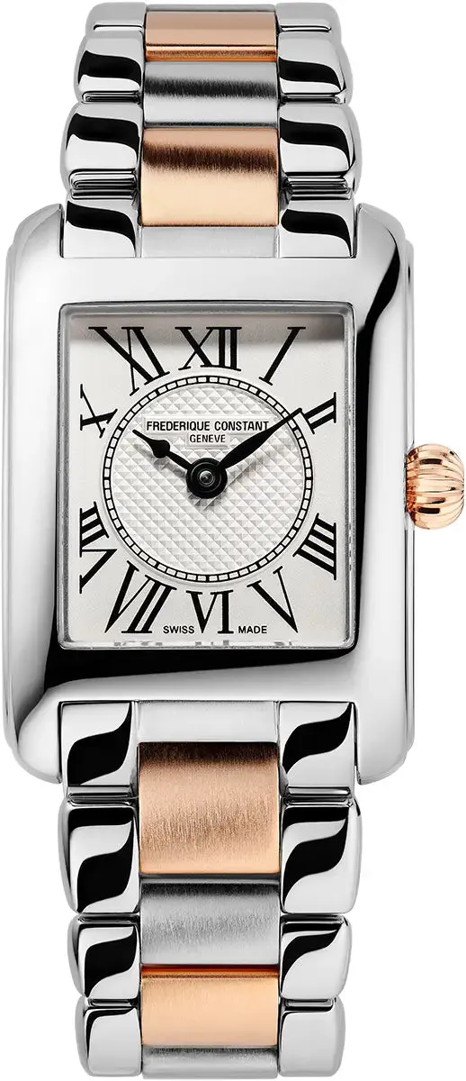 Frederique Constant Ladies Watch Classic Carree Silver Gold FC-200MC12B