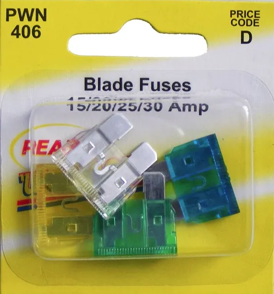 Fuses - Standard Blade - Assorted - Pack Of 4 (15A/20A/25A/30A)