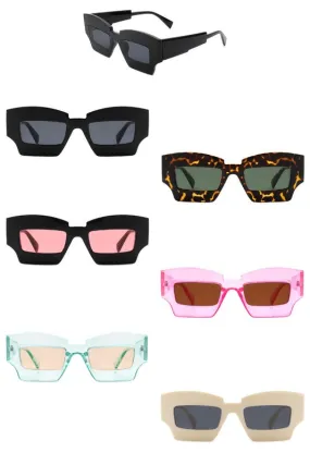 Futuristic Square Tinted Fashion Sunglasses