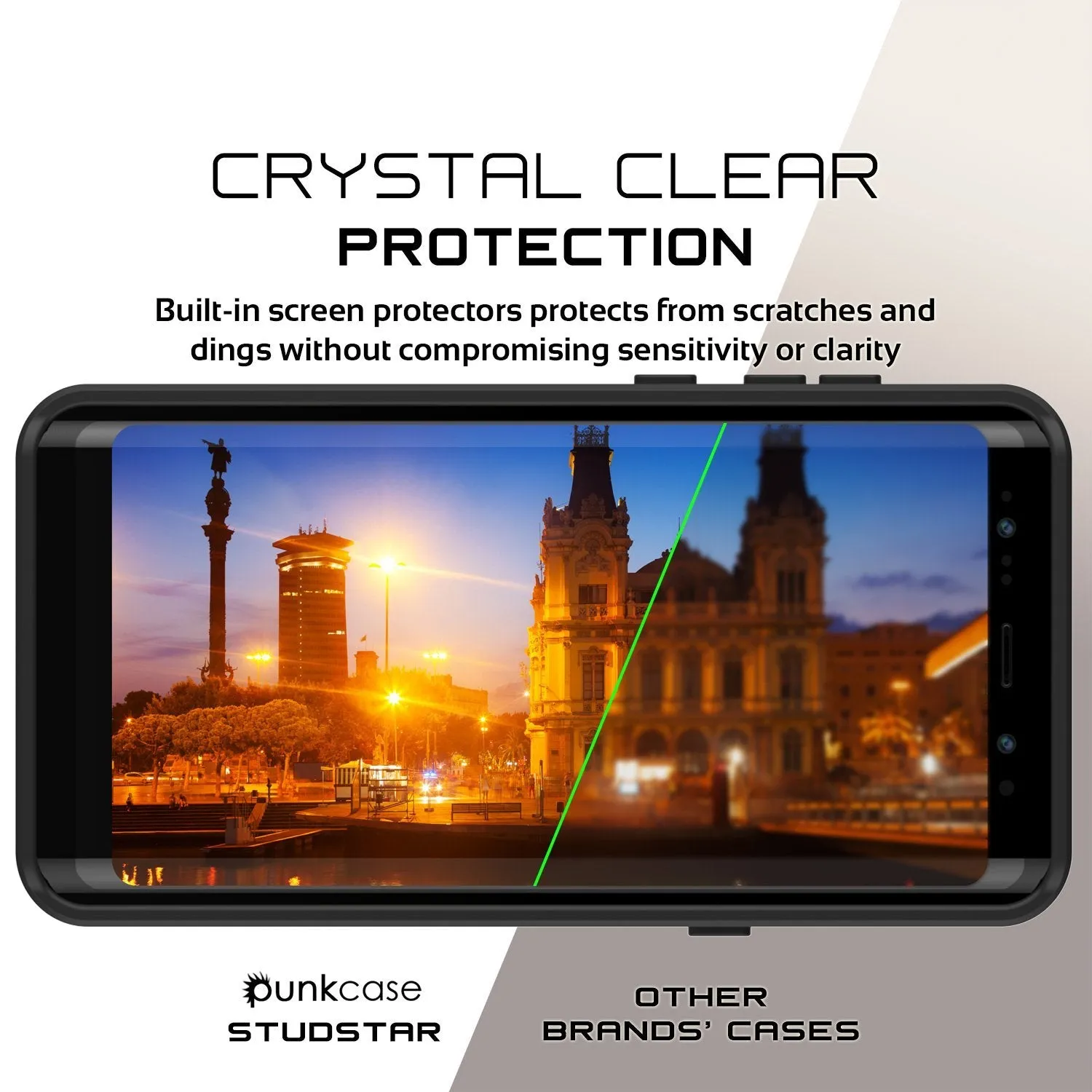 Galaxy Note 8 Waterproof Case Punkсase StudStar Clear Thin 6.6ft Underwater IP68 Shock/Snow Proof