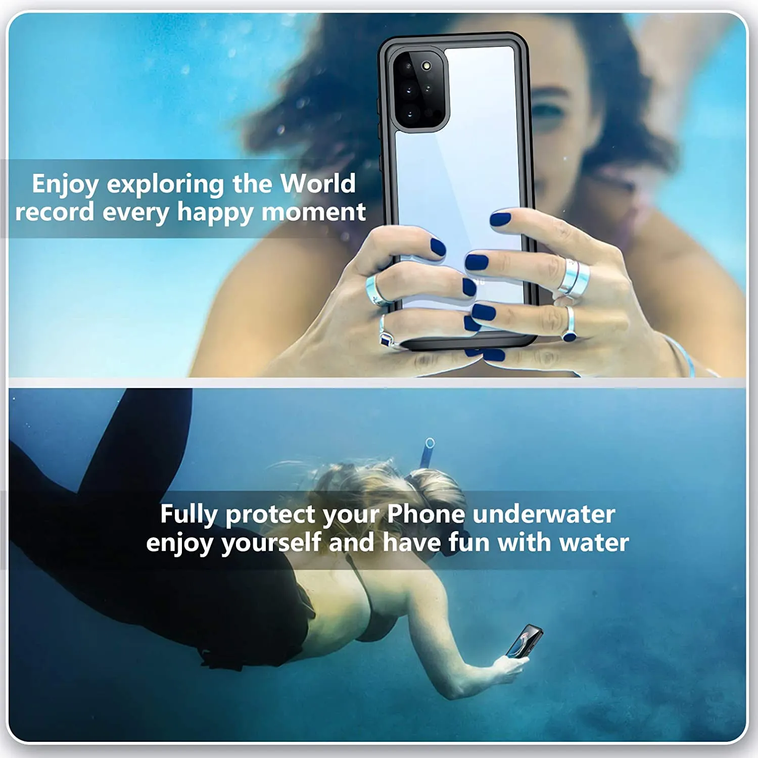 Galaxy S20 Plus Waterproof Case | Built-in Screen Protector Fingerprint Unlock