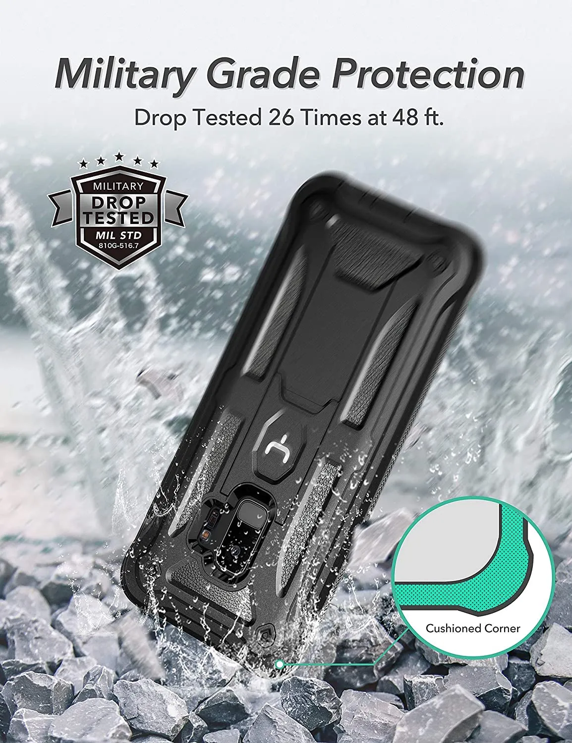 Galaxy S9 Kickstand Case | Heavy Duty Protection Kickstand for S9