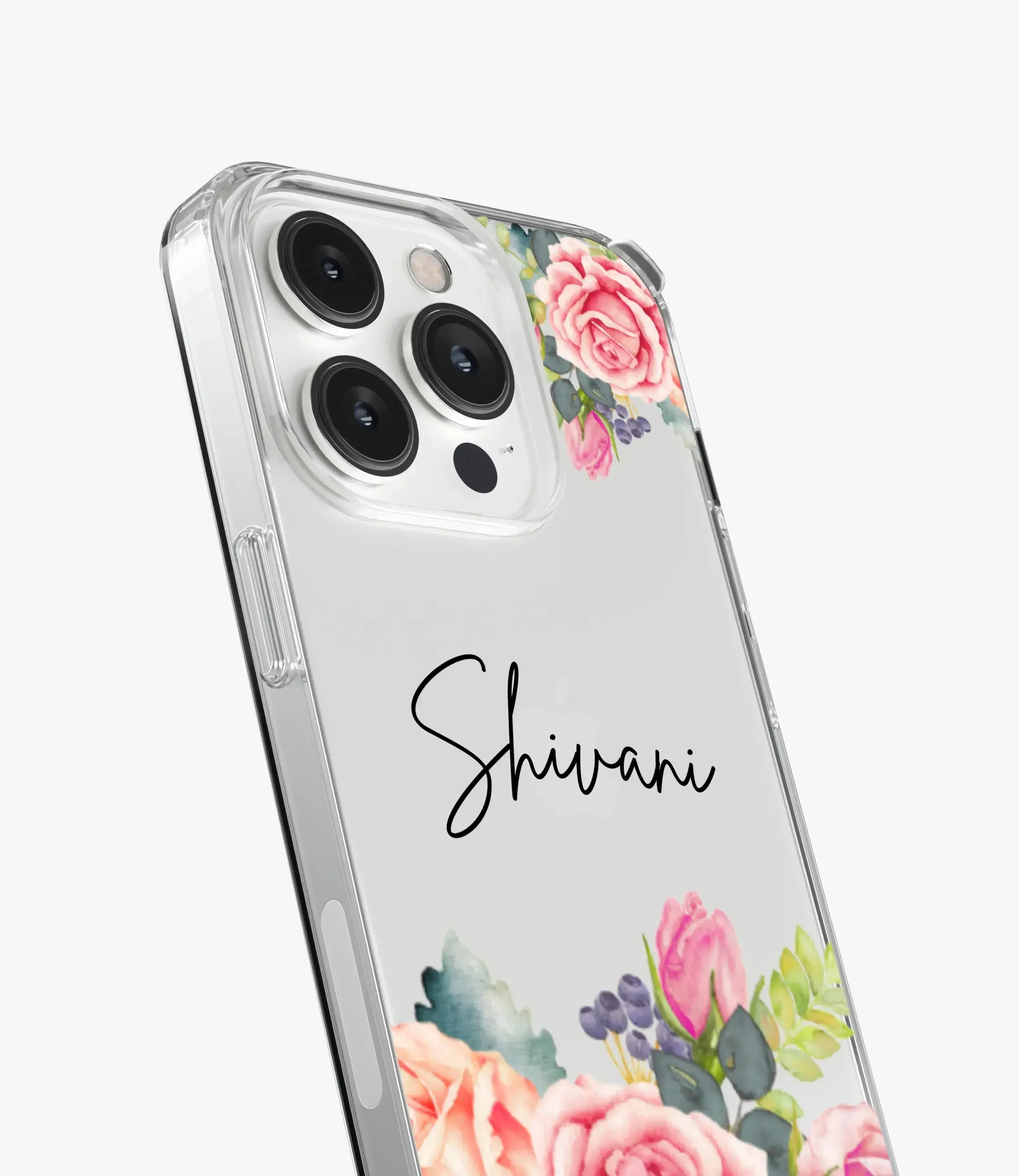 Gardenia Grace Custom Name Silicone Case