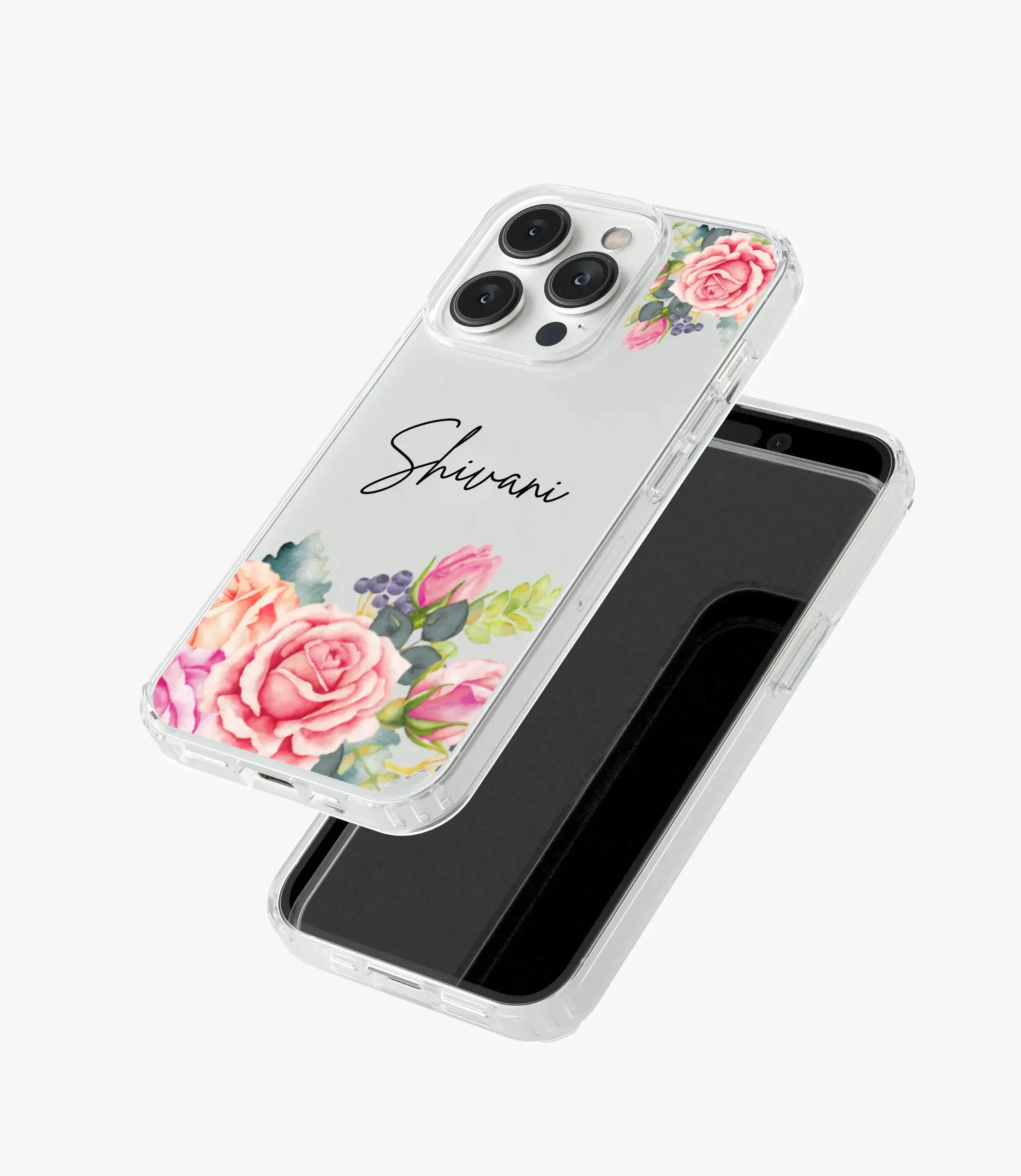 Gardenia Grace Custom Name Silicone Case