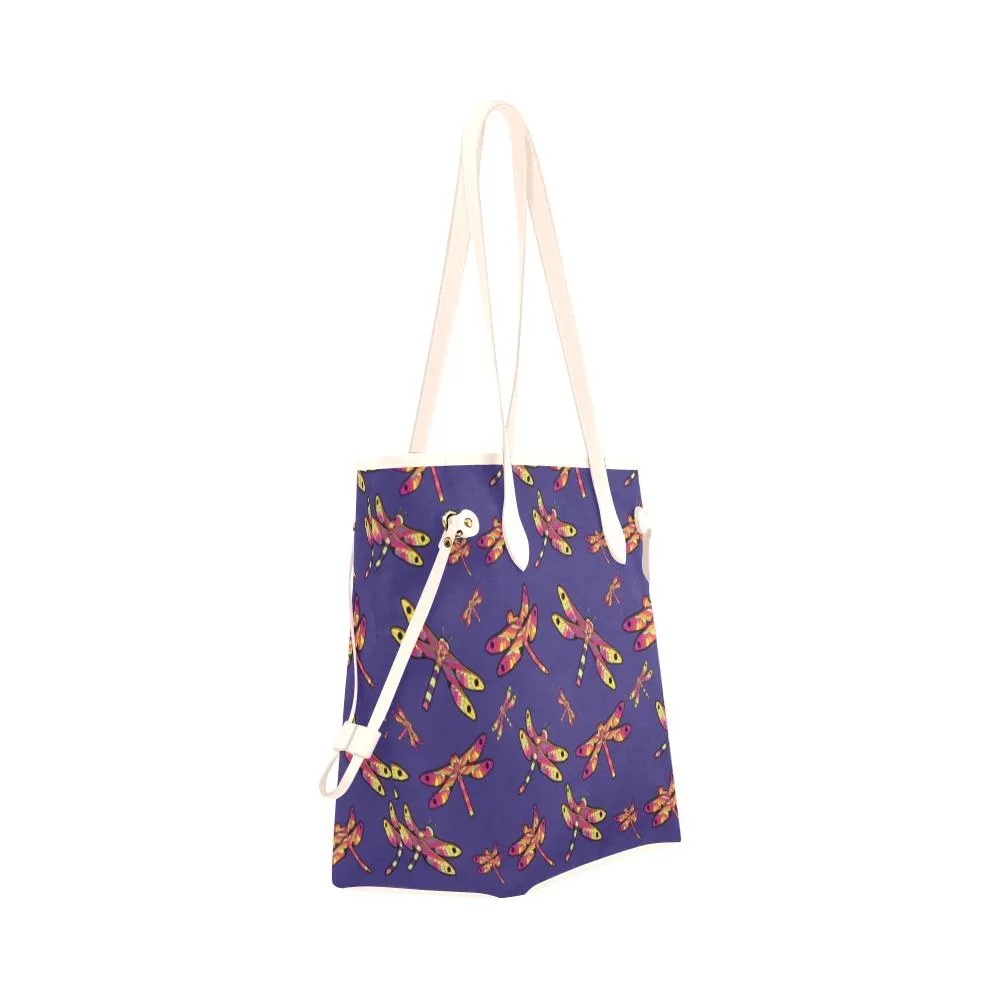 Gathering Purple Clover Canvas Tote Bag