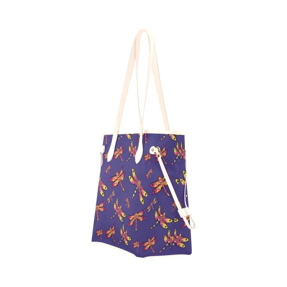 Gathering Purple Clover Canvas Tote Bag