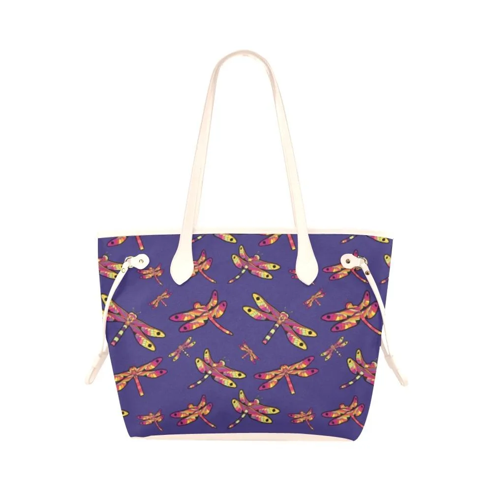 Gathering Purple Clover Canvas Tote Bag