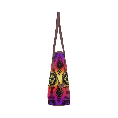 Gathering Sunset Clover Canvas Tote Bag