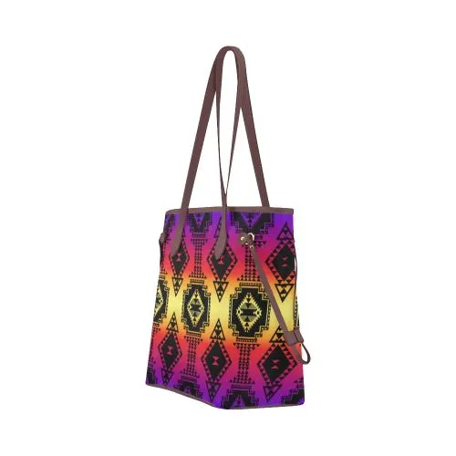 Gathering Sunset Clover Canvas Tote Bag