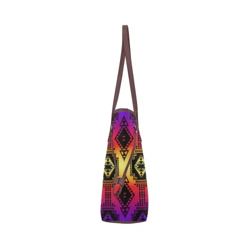 Gathering Sunset Clover Canvas Tote Bag