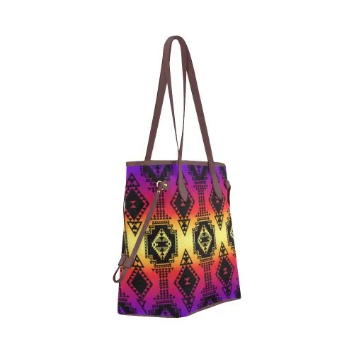 Gathering Sunset Clover Canvas Tote Bag