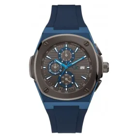 Gents Coussin Shape Blue Gun-Metal Watch Y99004G5MF