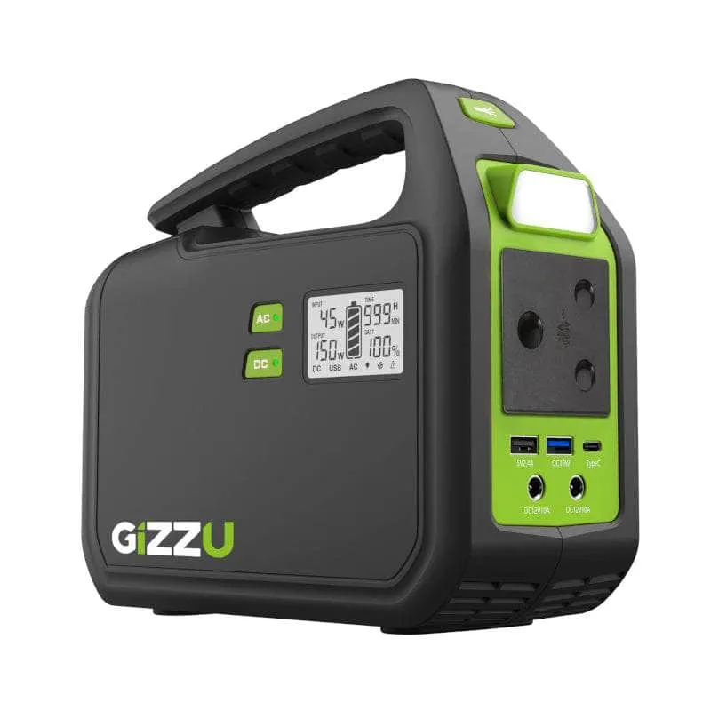 Gizzu 242 Wh Portable Power Station 1 X 3 Prong Sa Plug Point Gps150 Max