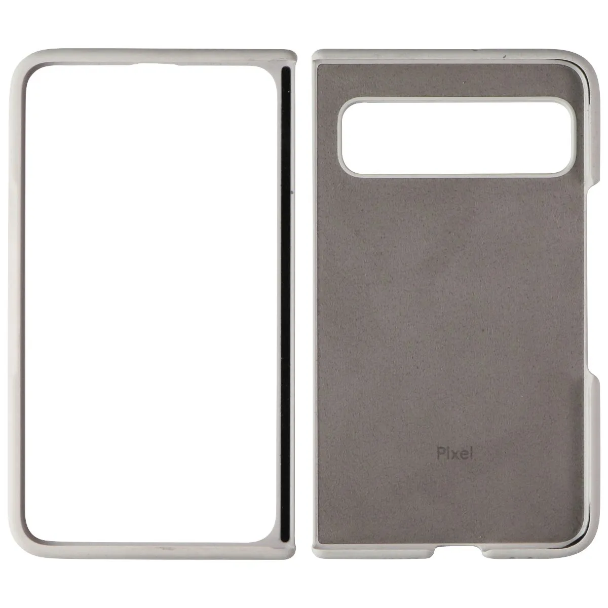 Google Pixel Fold Case - Shock-Absorbing Silicone  - Porcelain