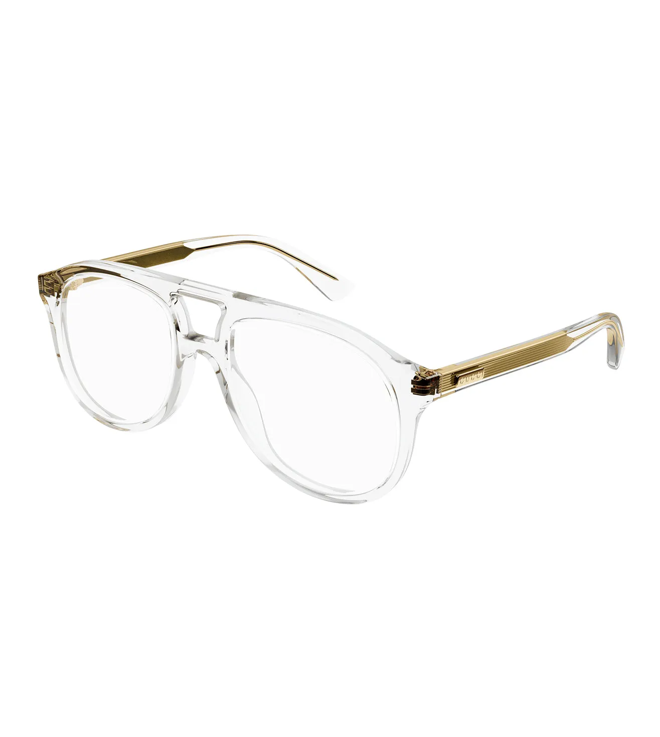 Gucci Men's Crystal Aviator Optical Frame