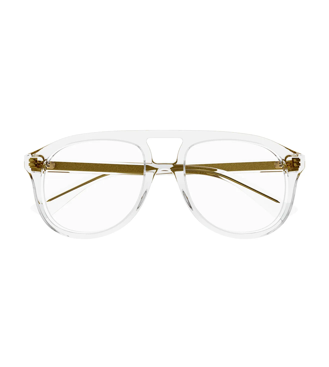 Gucci Men's Crystal Aviator Optical Frame