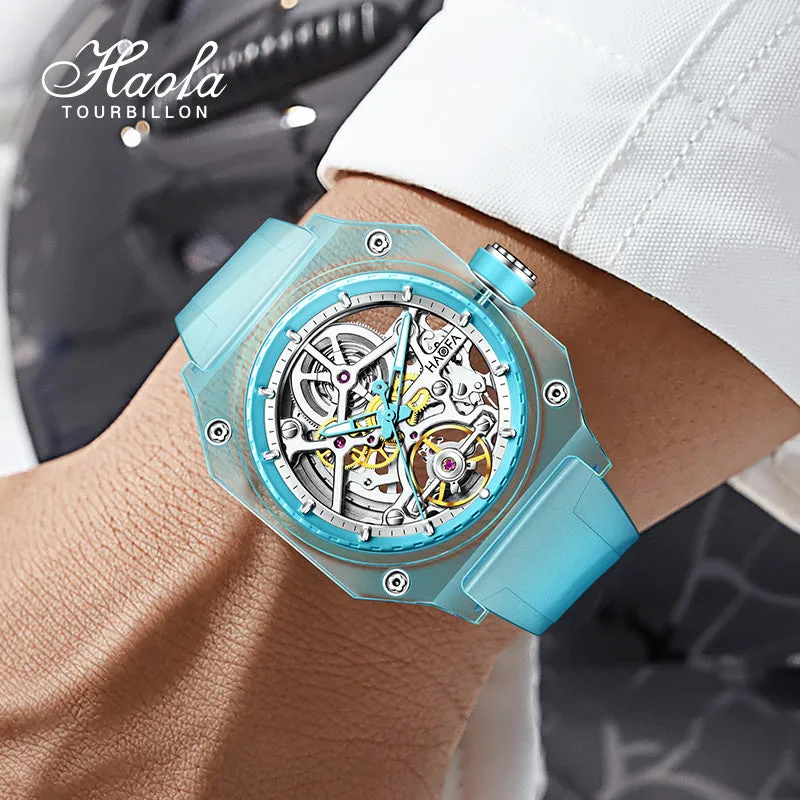 HAOFA 2208 Color Crystal Automatic Watch Power 72 Hours