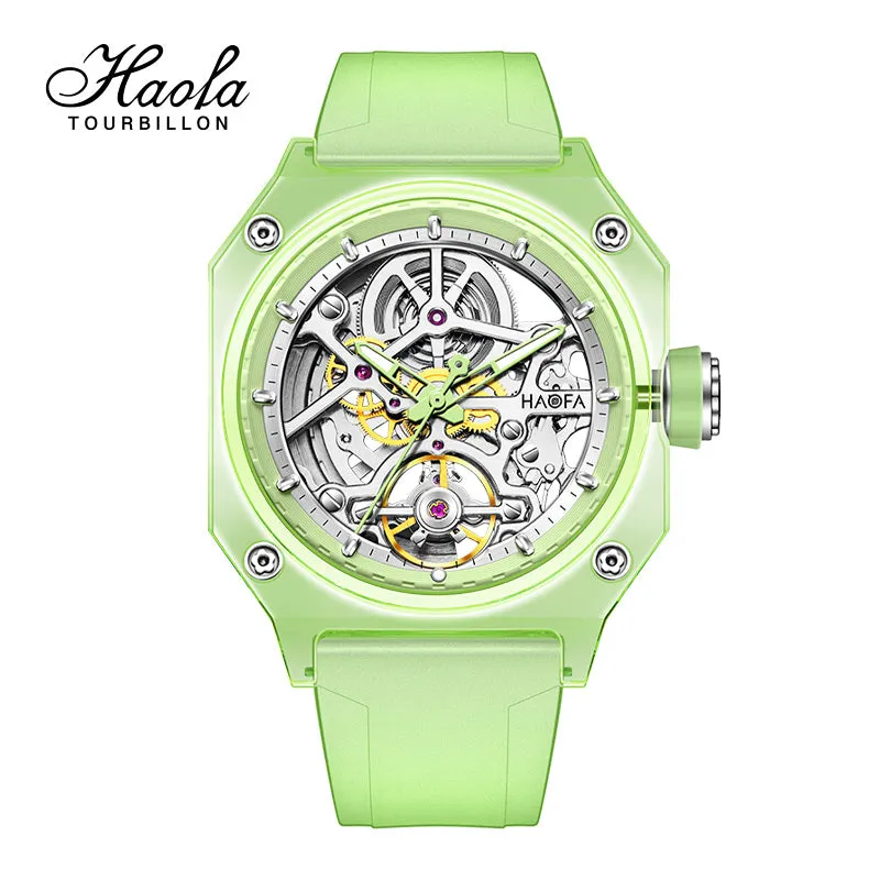 HAOFA 2208 Color Crystal Automatic Watch Power 72 Hours