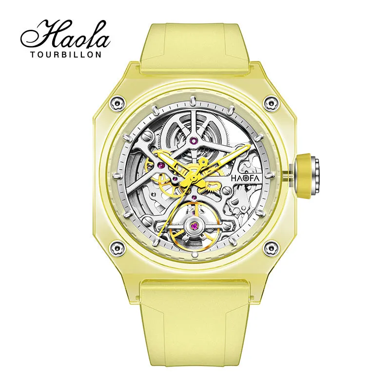 HAOFA 2208 Color Crystal Automatic Watch Power 72 Hours