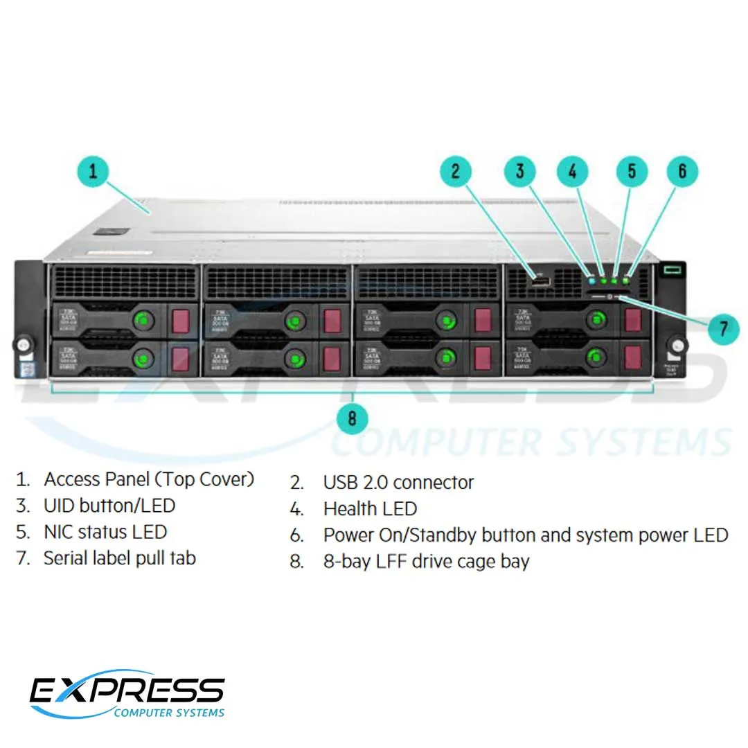 HPE ProLiant DL80 Gen9 12 LFF Server Chassis | 787217-B21