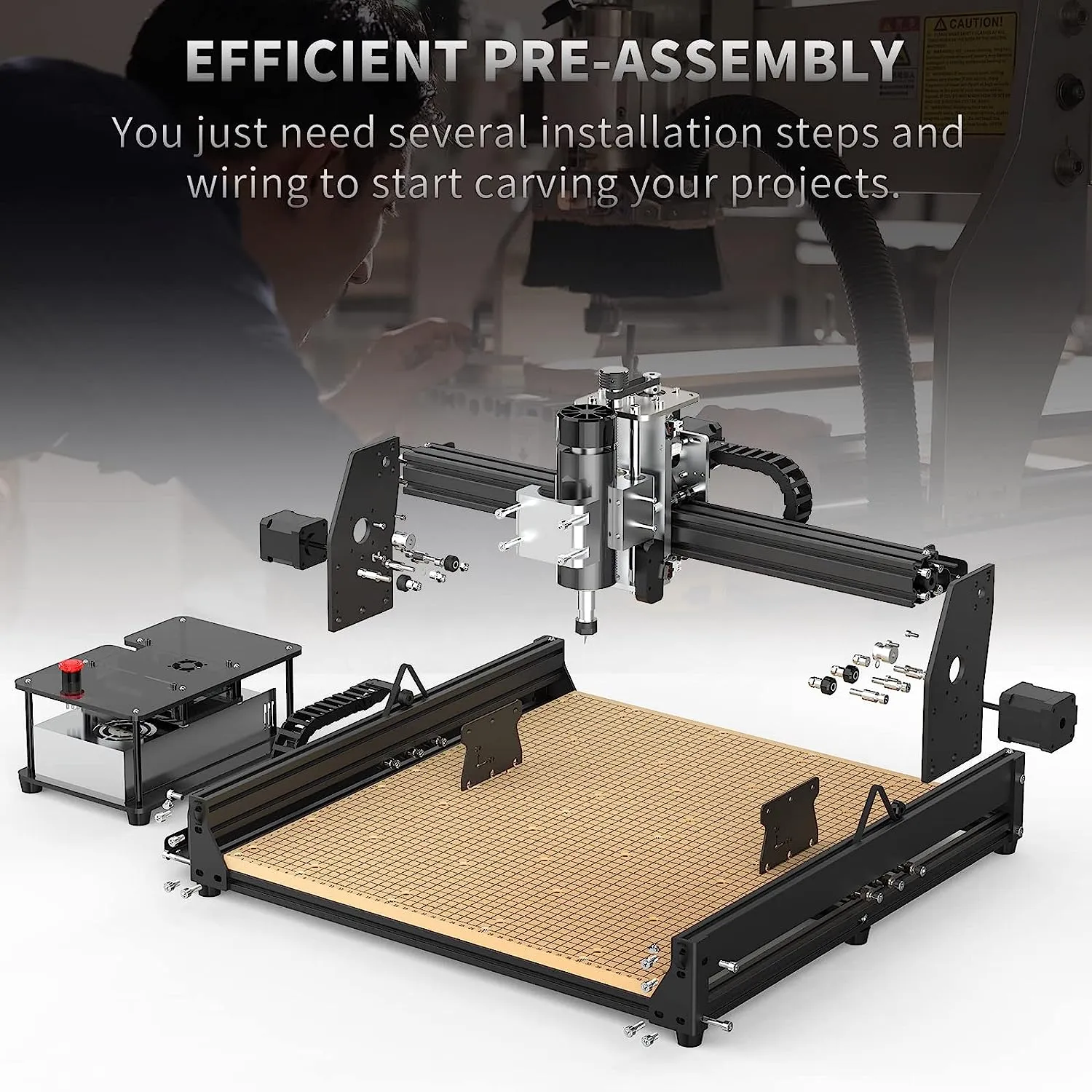 iklestar™ 500W CNC Router Machine 4540