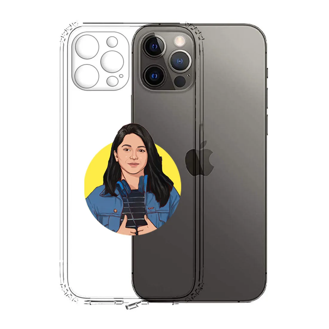 IPhone 11 Back Cover with Photo TPU Flexible Clear Cases with Art Design