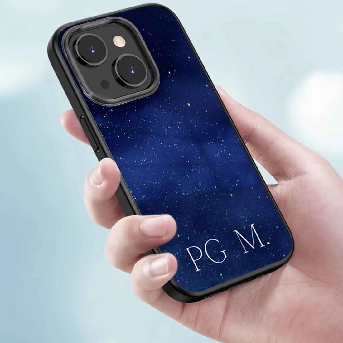 iPhone 13 Custom Cover Back Case Mobile Cover With Name - Starry Night