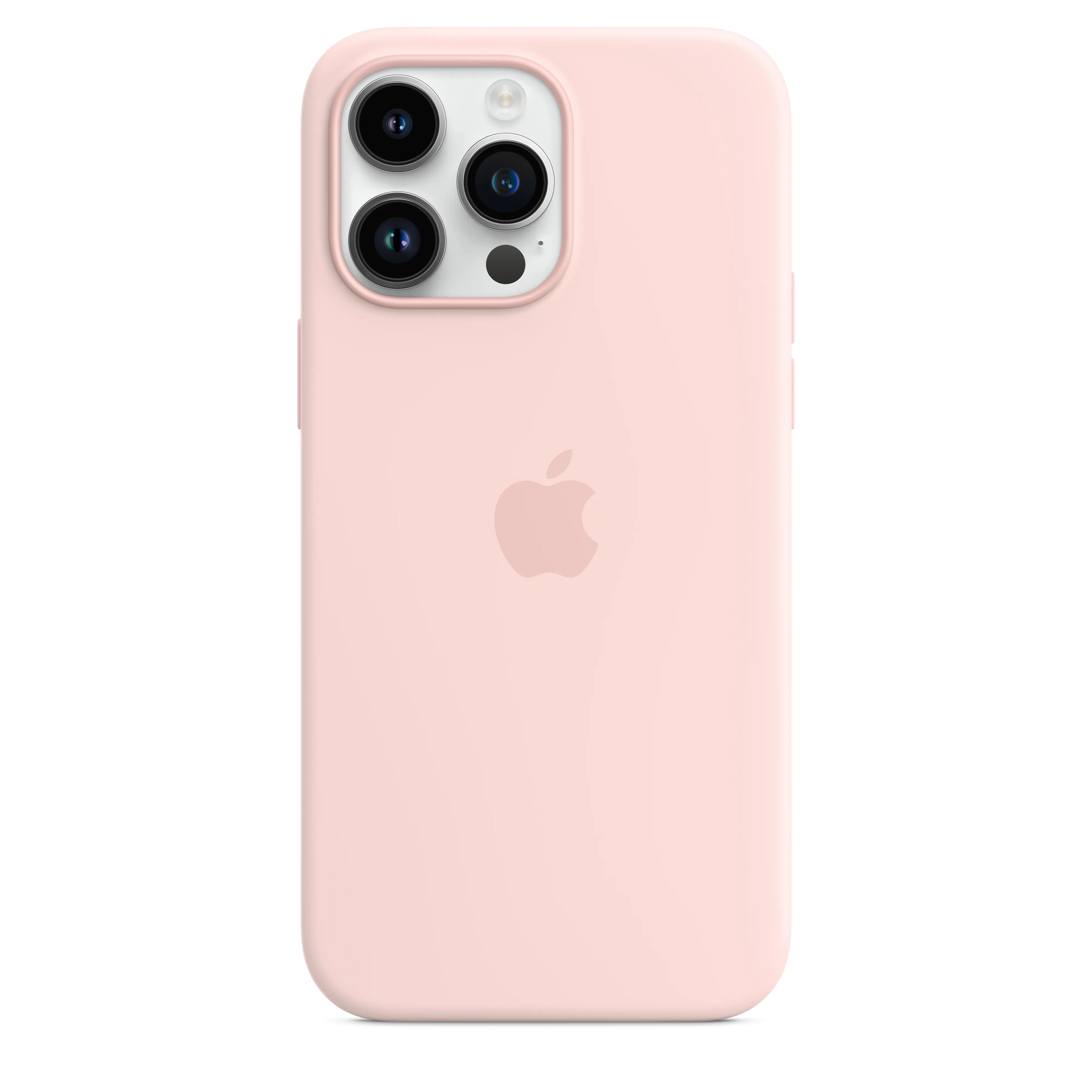 iPhone 14 Pro Max Silicone Case with MagSafe - Chalk Pink