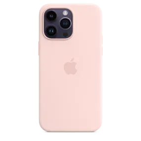 iPhone 14 Pro Max Silicone Case with MagSafe - Chalk Pink