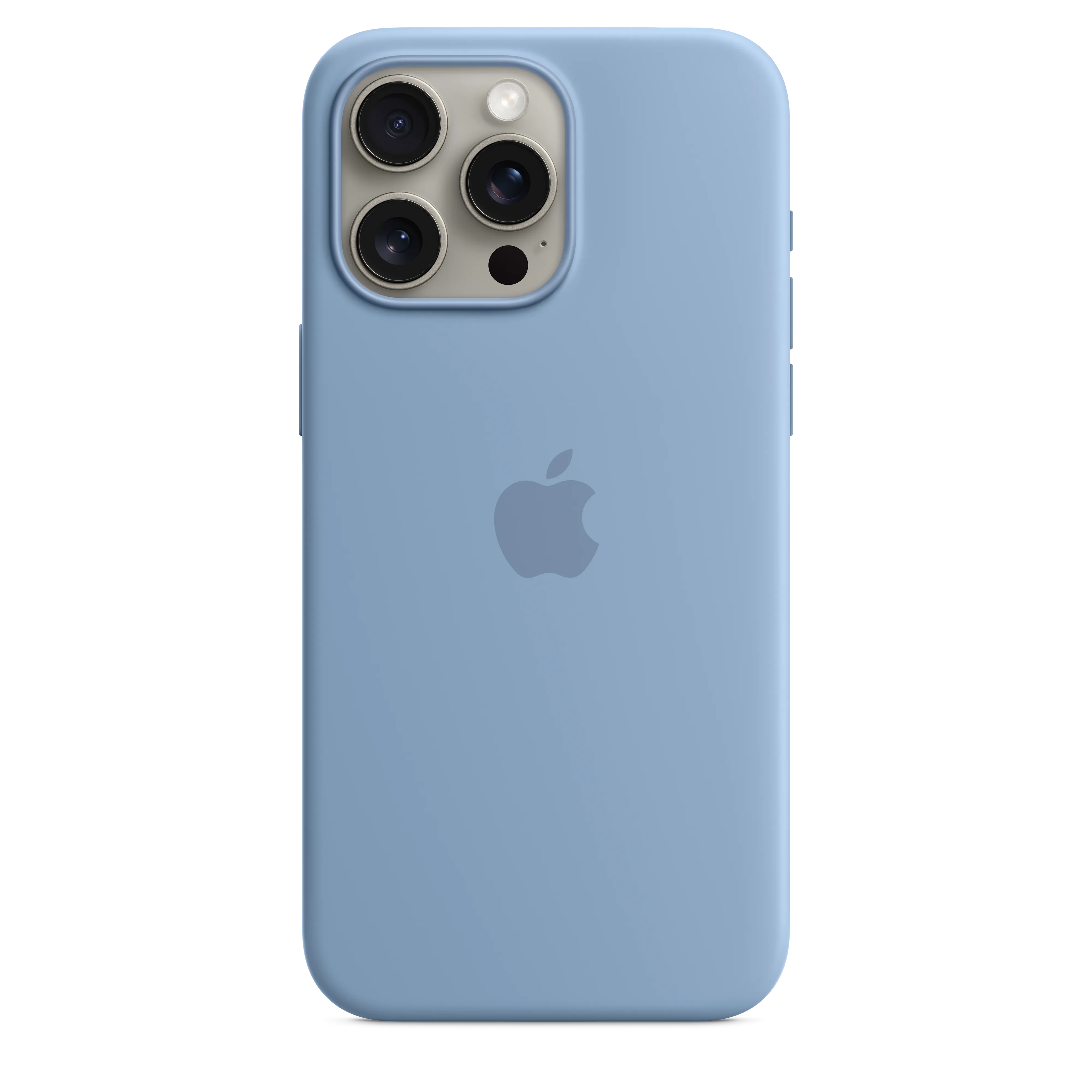 iPhone 15 Pro Max Silicone Case with MagSafe - Winter Blue