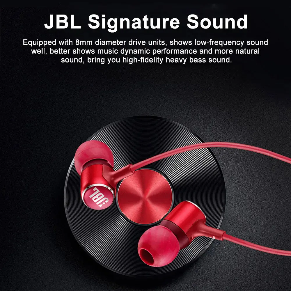 JBL LIVE100 3.5mm Wired Earphones Stereo Sound Line Control -JBL earphones