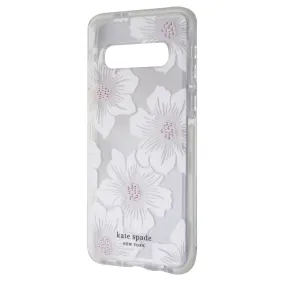 Kate Spade Defensive Hardshell Case for Galaxy S10 - Hollyhock / Clear / Cream