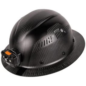 Klein 60512 Klein Carbon Fiber Full Brim Hard Hat with Headlamp, Titan