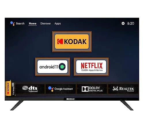 Kodak 100 cm (40 inches) 9XPRO Series Full HD Certified Android LED TV 409X5061 (Black)