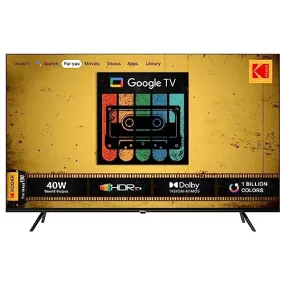 Kodak 126 cm (50 inches) CAPRO Series 4K Ultra HD LED Google TV 50CAPROGT5012 (Black)