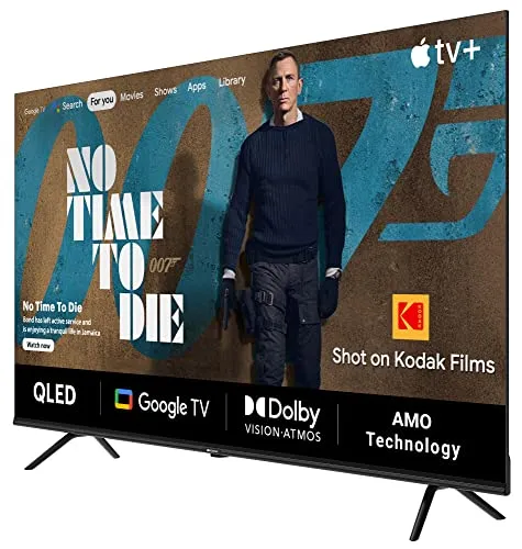 Kodak 189 Cm (75 Inches) Matrix Series 4K Ultra Hd Smart QLED Google Tv 75Mt5044, Black