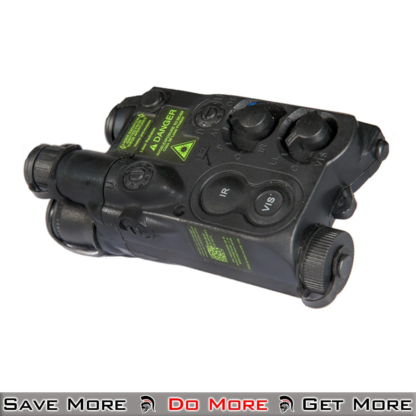 Lancer Tactical 5Ku An/Peq-16 Battery Box Case RIS Mount W/ Spacer - Black Rail Airsoft Gun Light