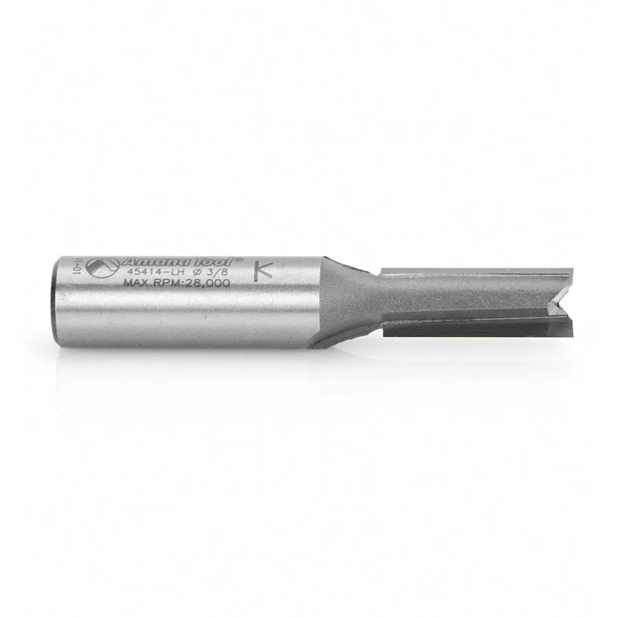 Left Hand Straight Plunge Router Bit | 2 Flute | Various Dia x 1" x 1⁄2 Shank | 45414-LH | 738685451403