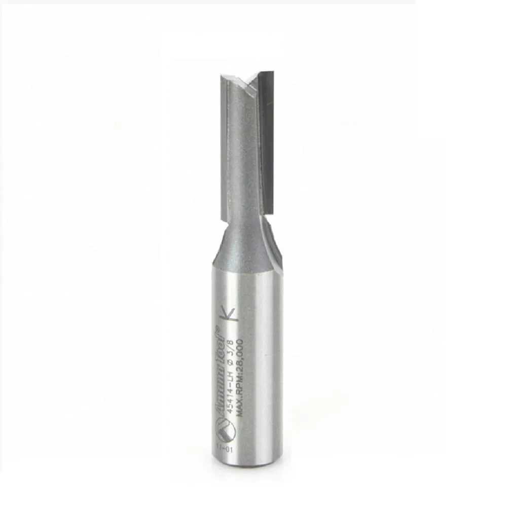 Left Hand Straight Plunge Router Bit | 2 Flute | Various Dia x 1" x 1⁄2 Shank | 45414-LH | 738685451403